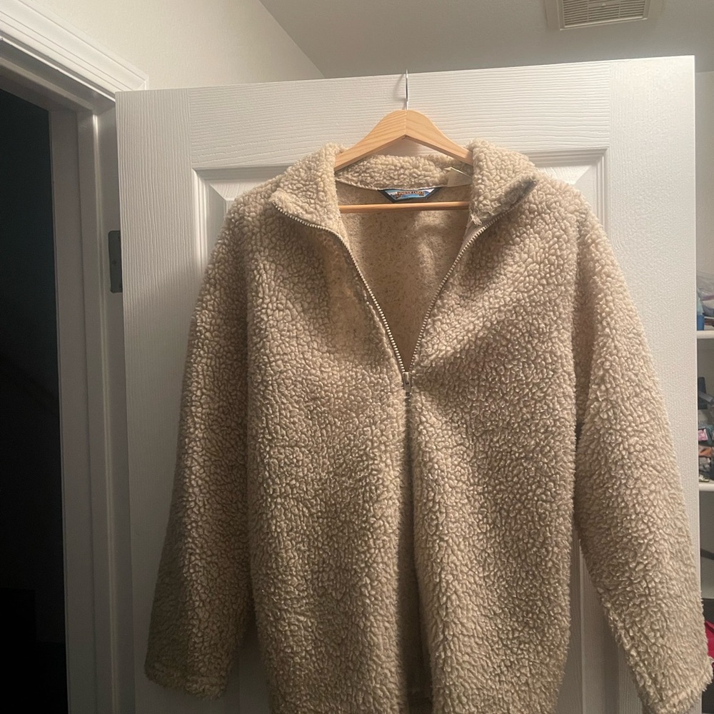 Warm Tan Teddy Jacket
